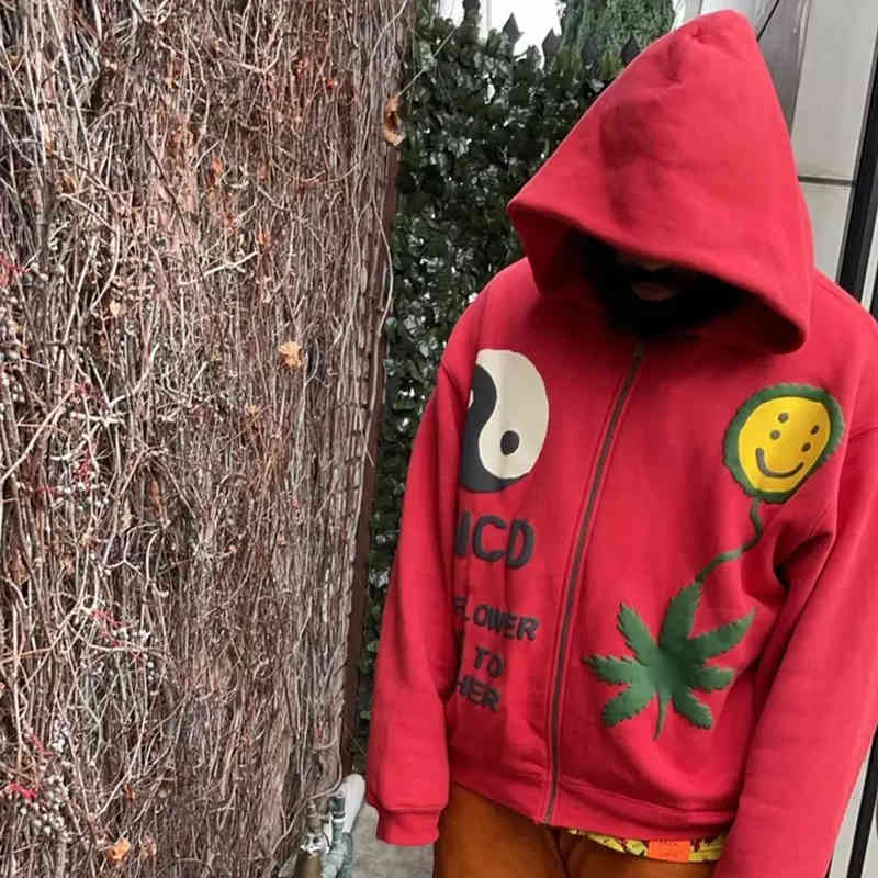 

same style of The Fido CPFM.XYZ Earth first red Zip Hooded, Black