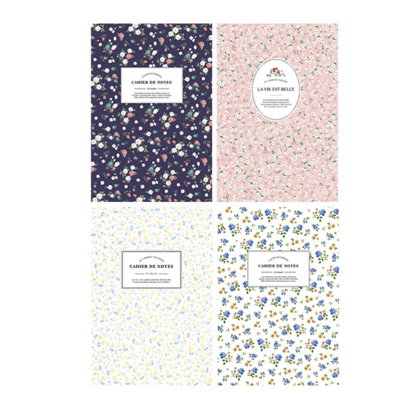 

8pcs Notebook Diary Blossom Theme Sketching Scrapbook Journal Schedule Planner Organizer With Lined Pages Notepads, Purple;pink