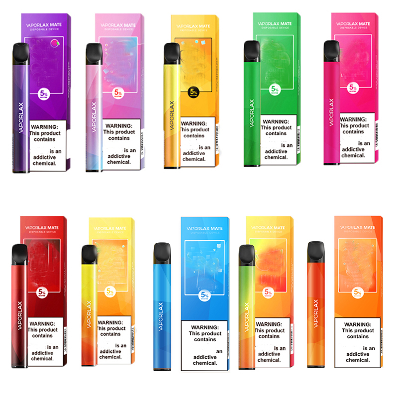 

100% Original VAPORLAX Disposable E-cigarettes Device Pre-filled 3ml Cartridge Pod 500mAh Battery 800 Puff Vape Empty Xtra Bar PLUS Flow