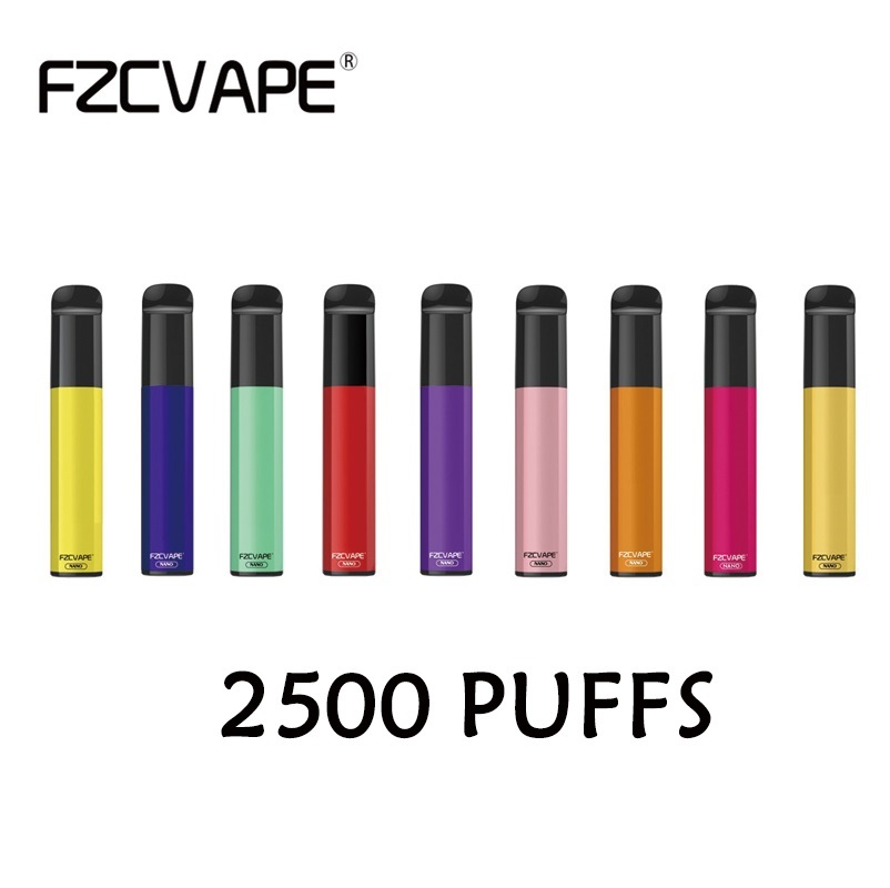 

FZCVAPE NANO Disposable E cigarette Pod Device Kit 2500 Puffs 1000mAh Battery 6ml Prefilled Pods Cartridges Stick Vape Pen