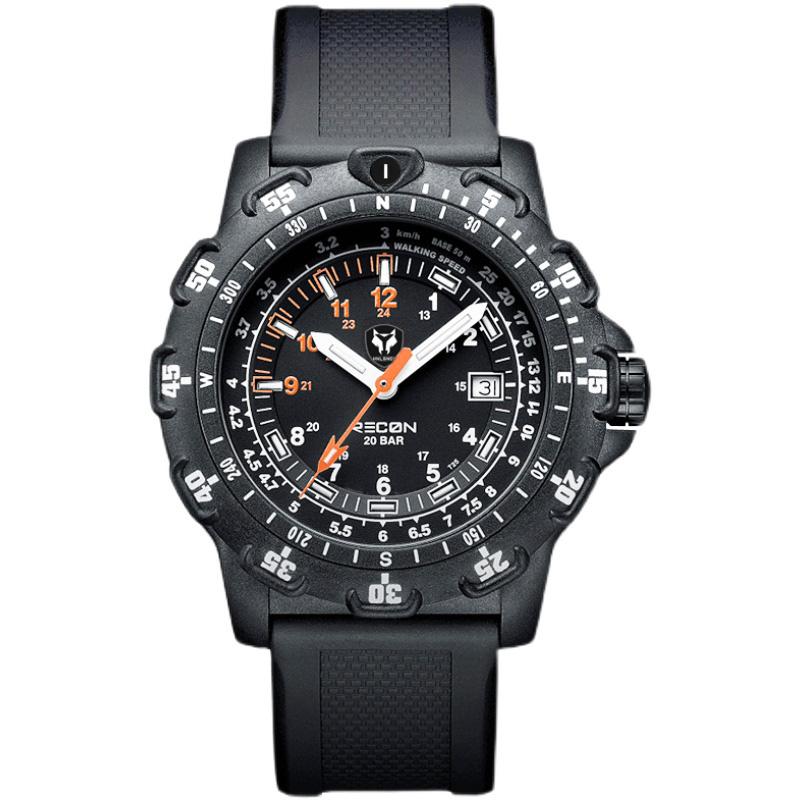 

Wristwatches Hnlgnox Men Diver Watch Mens Tritium Watches T25 Luminous Military 200M Waterproof Quartz Wristwatch Carbon Fiber Case, Pilot watch 1