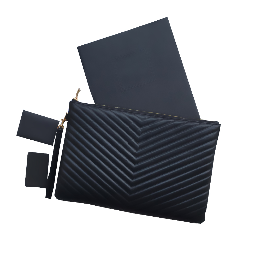

7 Genuine Leather Clutch Bags Handbag Comes With Box Chain Bagg Women Luxurys Fashion Designers Bagss Female Classic High Quality Girl Handbags, Black 24*17