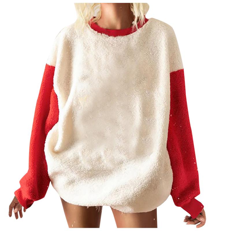 

Women' Hoodies & Sweatshirts Fleece Fur Jackets Children Girls Hooded Sweatshirt Coat Winter Warm Wool Pockets Cotton Outwear Kids Clothes, Red