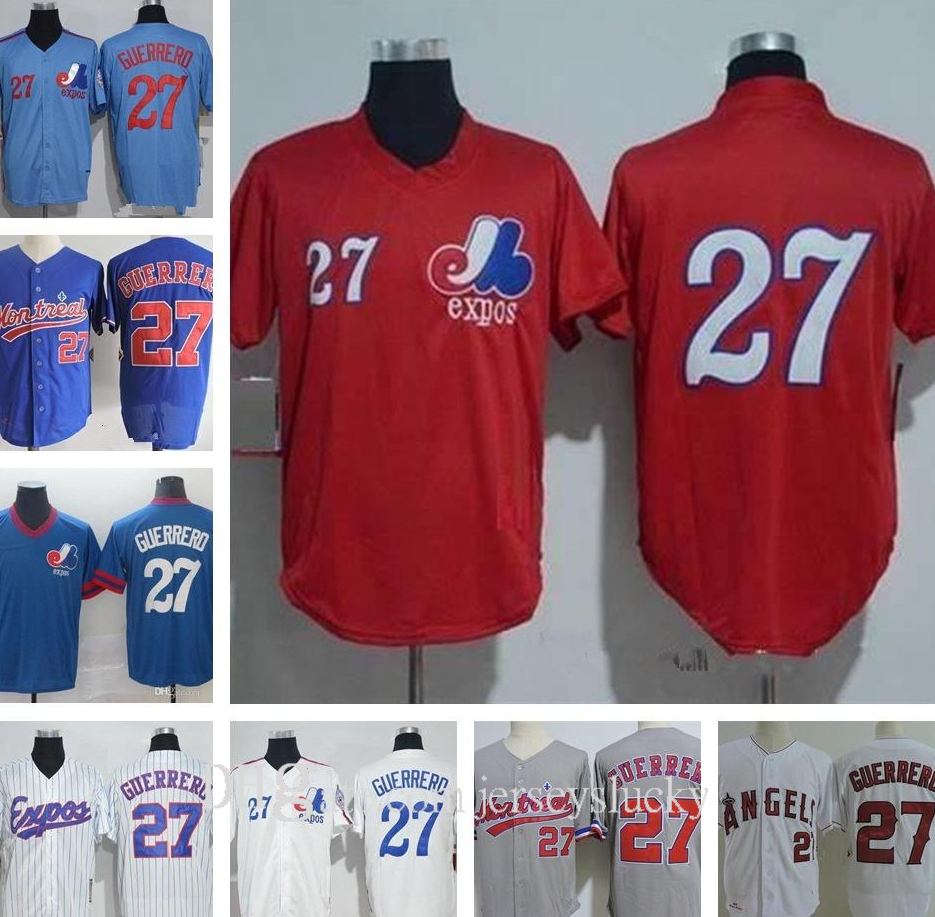 

Top Quality Baseball Hall Of Fame Montreal Expos #27 Vladimir Guerrero Jersey Mens Women Youth 1982 Vintage Mesh BP 2004 Retro Kids Shirts, Colour 6