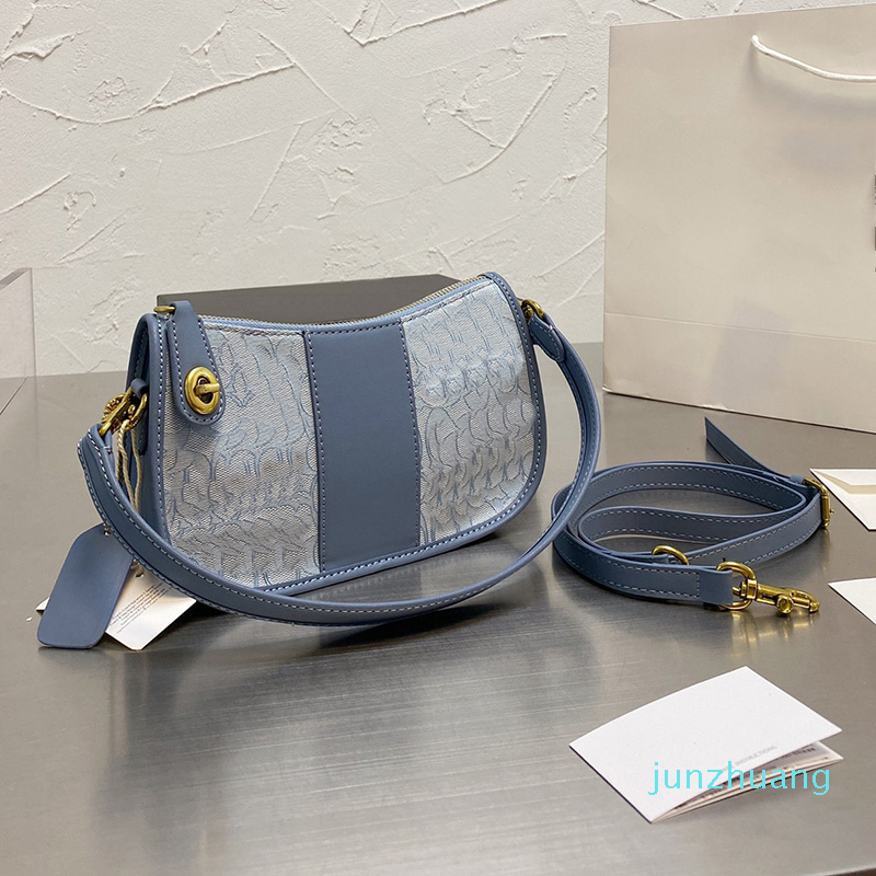 

Designer- Women Fashion bag Swinger Bags Pochette Letters Embroidery Printing Crossbody Shoulder Bag Messanger Handbags, Red