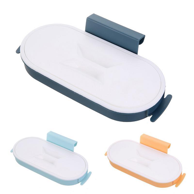 

Hooks & Rails 1PC Trash Bag Holder Plastic Home Cupboard Hanging Rubbish Bags Organizer Rack Hands Free Waste Bin Storage Bucket Gargets