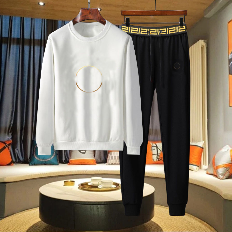 

Men Tracksuits Suit Women Jackets Sets Classic Letter Pants Two-piece Suits Casual Long-sleeved Sports Fashion Sportswear Designer Jacket 4 Styles, White
