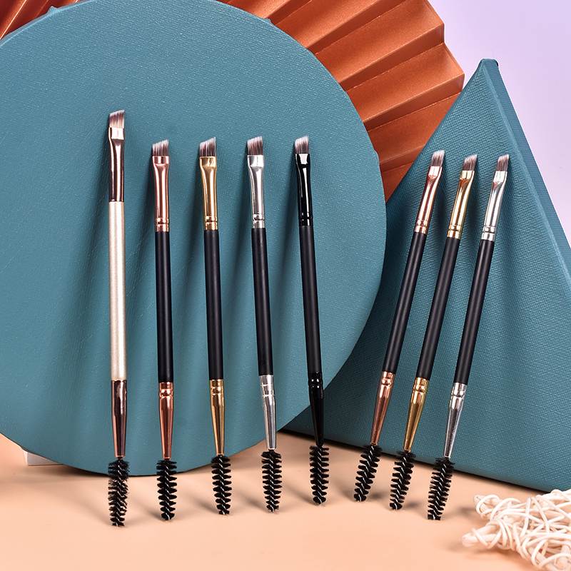 

1pc Double head cosmetic Makeup Brushes Beauty Foundation Eyebrow Eyeshadow Edge Eyeliner Brush pensule Lashes accessories tools