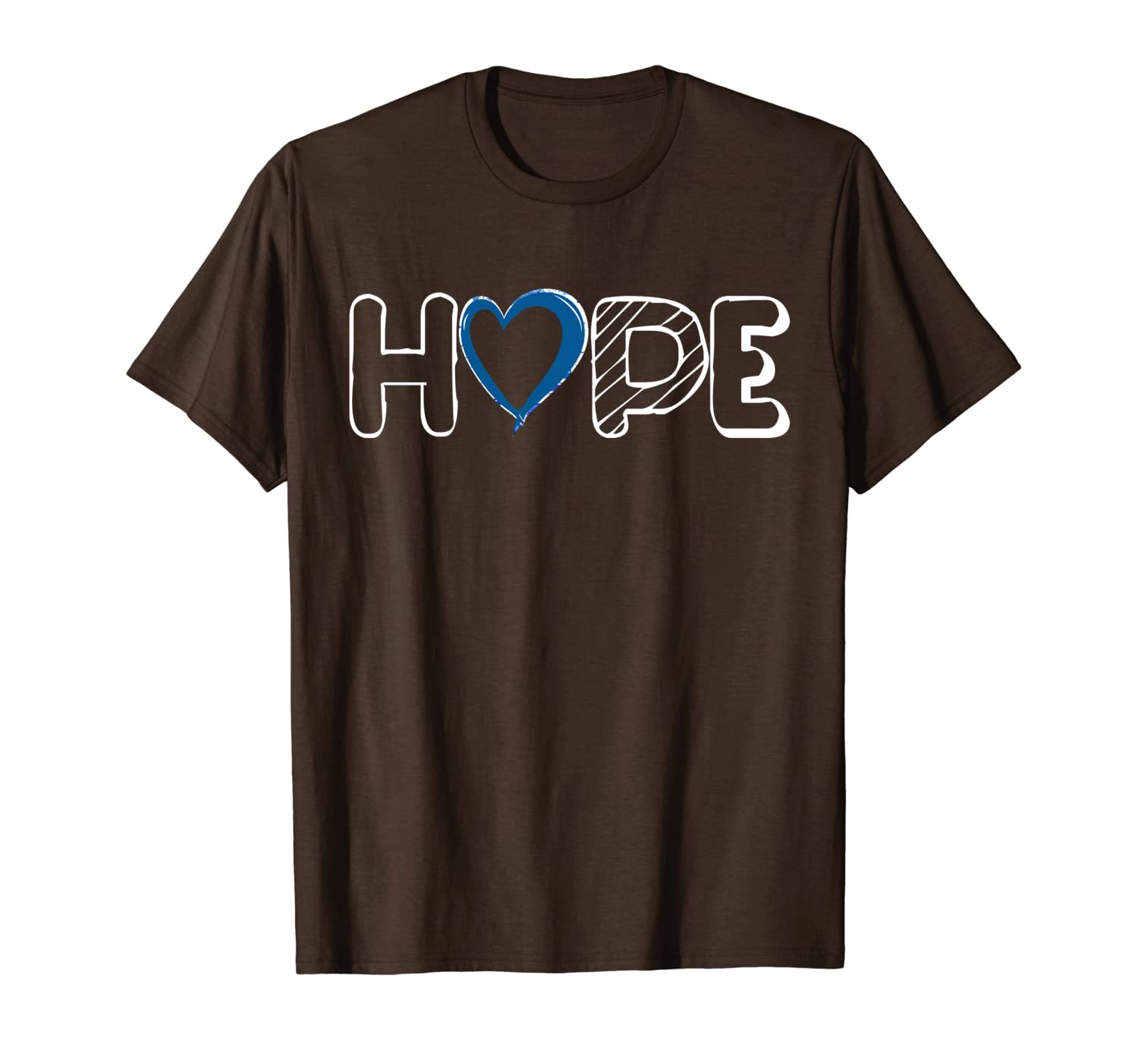 

hope child abuse awareness shirt blue abuse prevention month, White;black