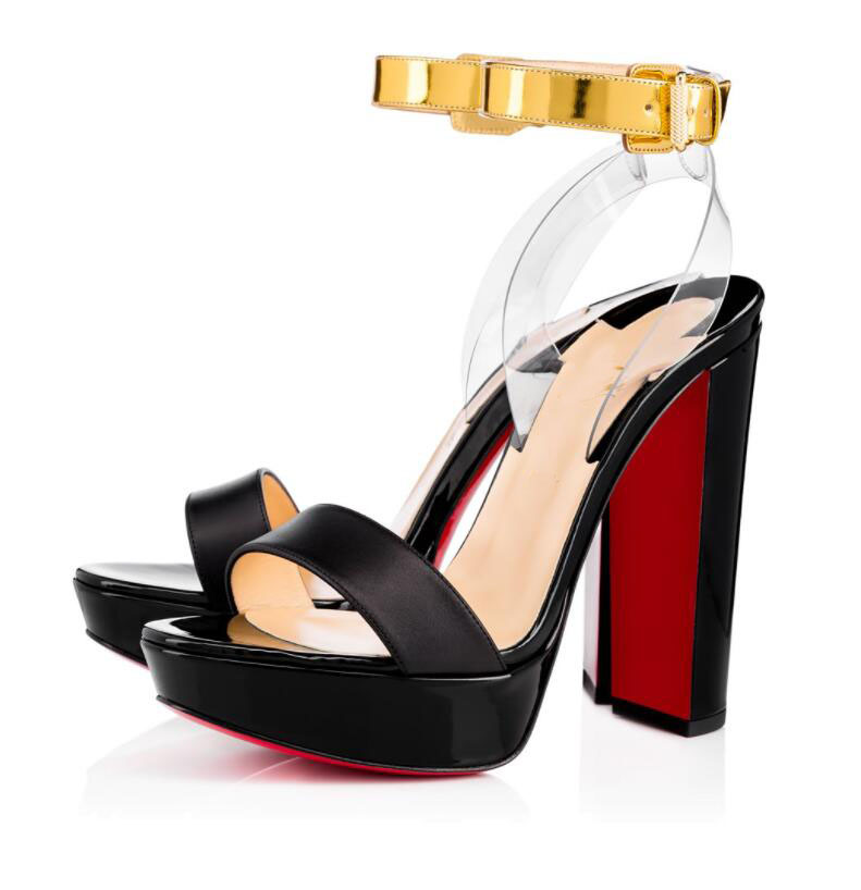 

Perfect Brands Cherry Women's Sandals Luxury Designer Lady Red Bottom High Heels Sexy Party Wedding Summer Gladiator Sandalias EU34-43