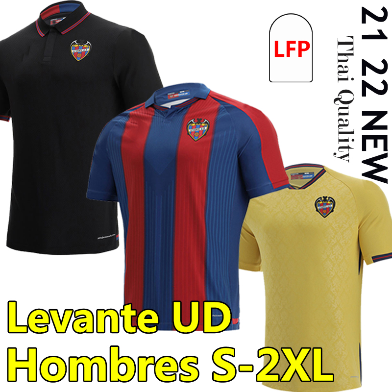 

2021 2022 Levante UD Soccer Jerseys home away black red blue 21/22 Rochina camisetas de futbol Levante A.J.Morales Roger MS. Bardhi J Campana men football shirts calcio, Laiwante 21-22 home