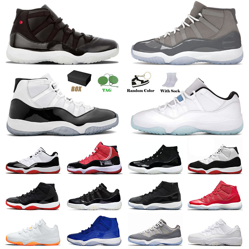 

Top Quality Jumpman 11 11s XI Mens Basketball Shoes 72-10 High OG Space Jam Cool Grey Citrus Low Legend Blue Wmns Concord Bred Jubilee 25th Trainers Designer With Box, B11 36-47 metallic silverb11 36-47 metal
