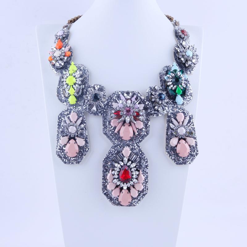 

Pendant Necklaces SALES High Qulity Fashion Wholesale Shourouk Choker Statement Necklace & Fower Women Jelwery 232, Silver