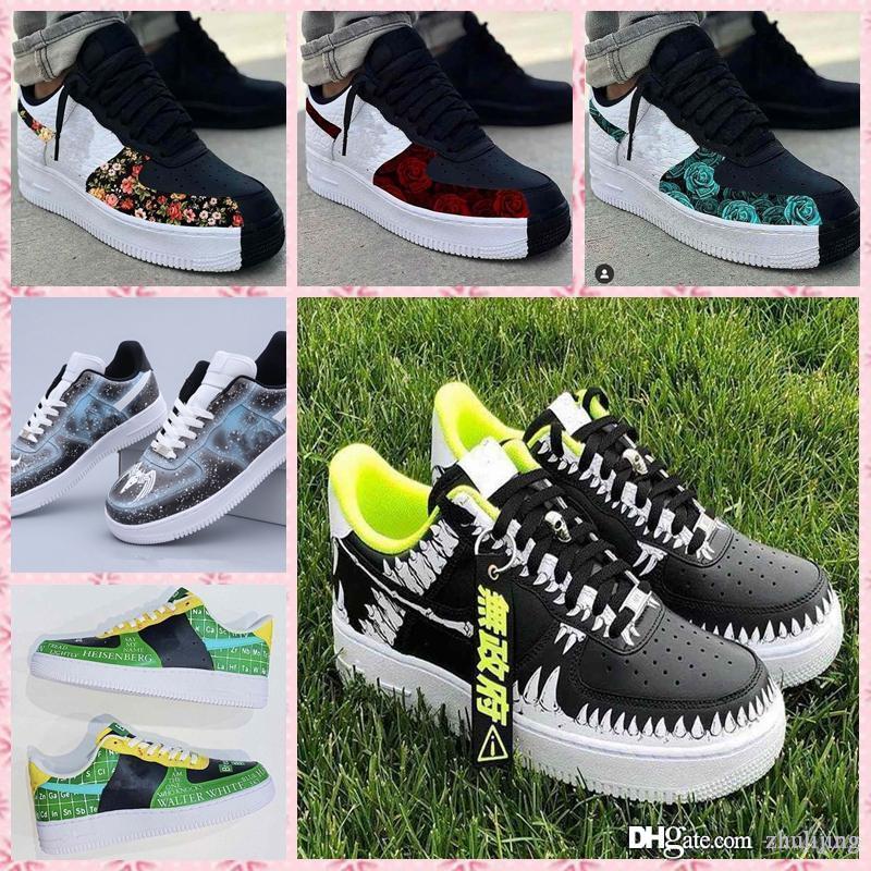 

Custom 1 Low Ace Sneakers Time Out Airs One Utility Green Red Men Running Shoes Forces Trainers 1s Sports Skate Size 36-45