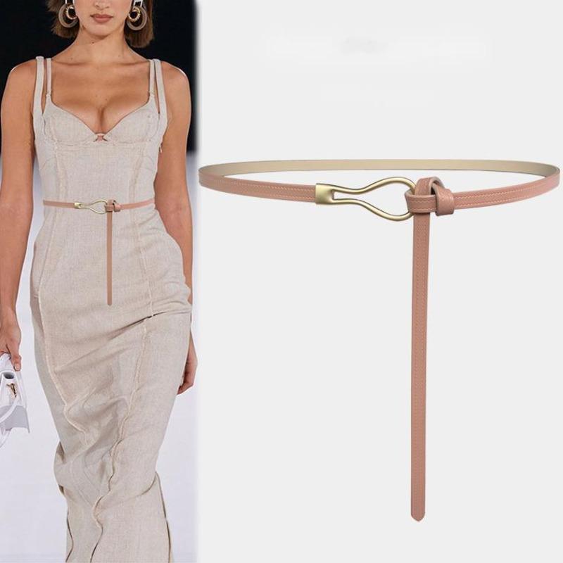 

Belts Style Belt Women's Jeans Decoration Suit Trench Coat Summer Pant Trendy Dress Punch-Free Thin, Black;brown