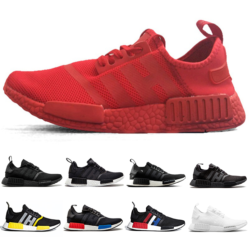 

2022 NMD R1 mens running shoes Triple red red black Oreo Og Classic Japan white Core Blue Glow women trainers sports sneakers Designer Top Quality, Pay for box