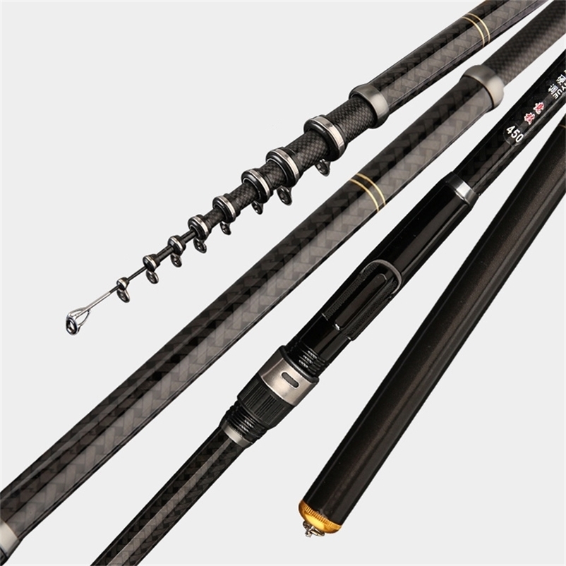 

3.6/4.5/5.4/6.3/7.2m Spinning Casting Telescopic Fishing Rod Pesca Portable Tackle Sea Lake 220111