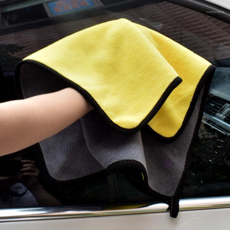 

Car Sponge 1pc Care Polishing Wash Towels Plush Microfiber Washing Drying Towel Strong Thick Polyester Fiber Cleaning Cloth