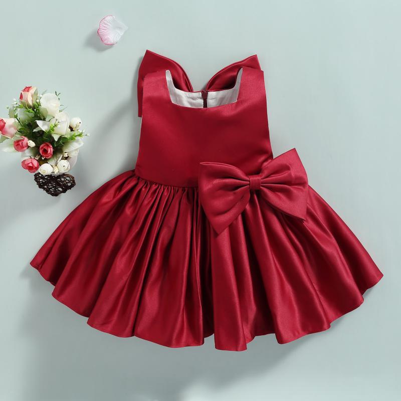 

Girl's Dresses Ma&Baby 6M-3Years Christmas Red For Girls Born Infant Clothes Big Bow Tutu Party Wedding Birthday Dress Costume DD43, Red;yellow