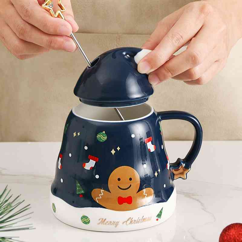 

Daily Mug creative Christmas tree shape ceramic water cup gift