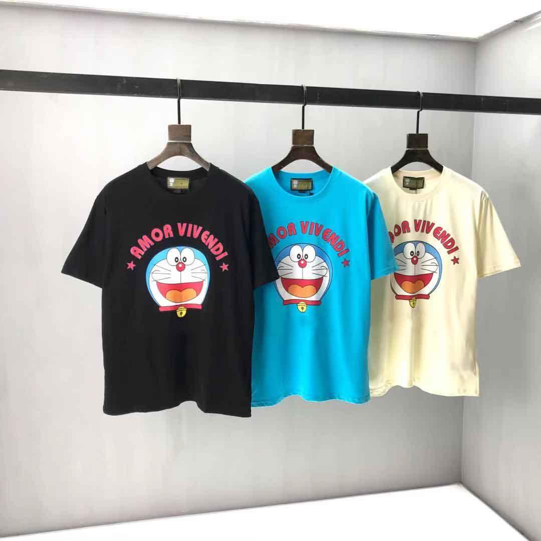 

2021ss spring and summer new high grade cotton printing short sleeve round neck panel T-Shirt Size: m-l-xl-xxl-xxxl Color: black white 2g4, Blue