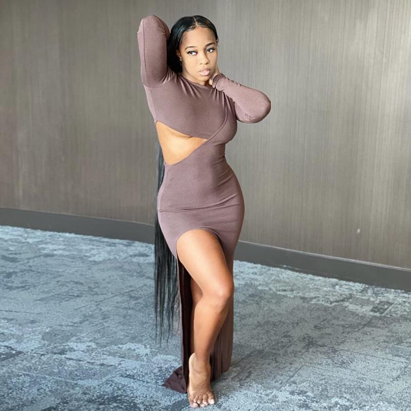 Cheap Bulk Sexy Tight Slit Dress UK 