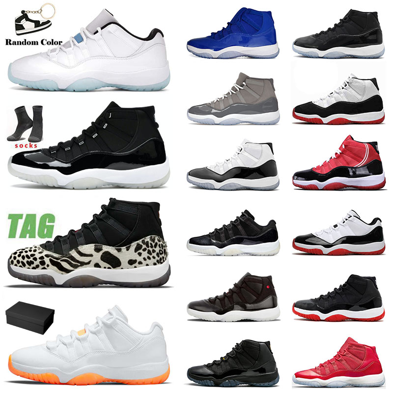 Chaussures de basket-ball 11 11S Jumpman Hommes Femmes Baskets Animal Instinct High Cool Grey Concord Citrus Low Legend Blue Space Jam Glitter 25