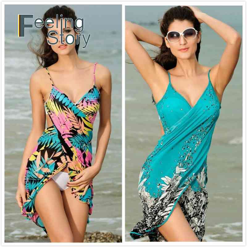 

Boho Spaghetti Strap Dress Mini Womens Summer es Beach Ladies Deep V Neck Party Floral Open Back 210603, Yellow