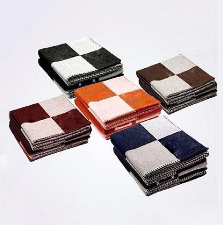

2021 NEW Letter Cashmere Blanket Soft Wool Scarf Shawl Portable Warm Plaid Sofa Bed Fleece Knitted Throw Blanket 140*170CM