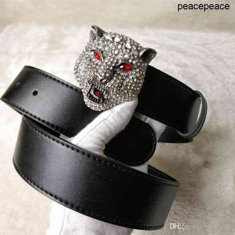 

new designer belt mens senior tiger head belts new fashion casual cowhide belts for men and women waist belts, Black;brown
