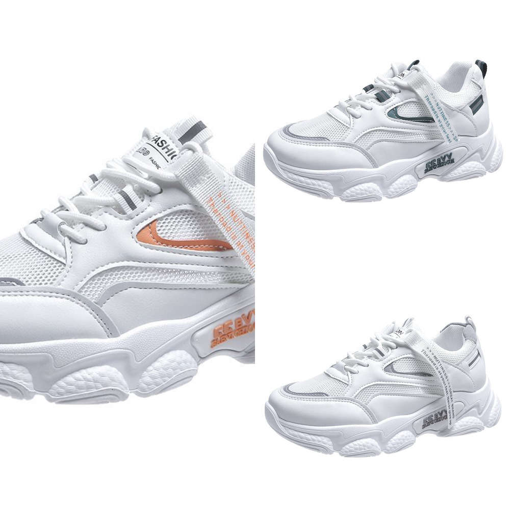 

Casual shoes Daddy shoes 2021 new spring breathable color matching mesh fashion sports thick soled casual women's XJLI, Black