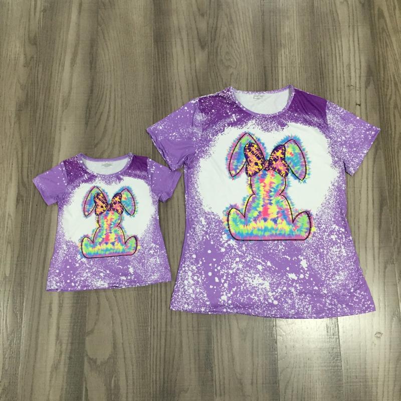 

Clothing Sets Girlymax Easter Summer Baby Girls Mommy &me Raglans Boutique Tie Dye Lavender Cotton Top Children Clothes Short Sleeve, H36-3-2 baby