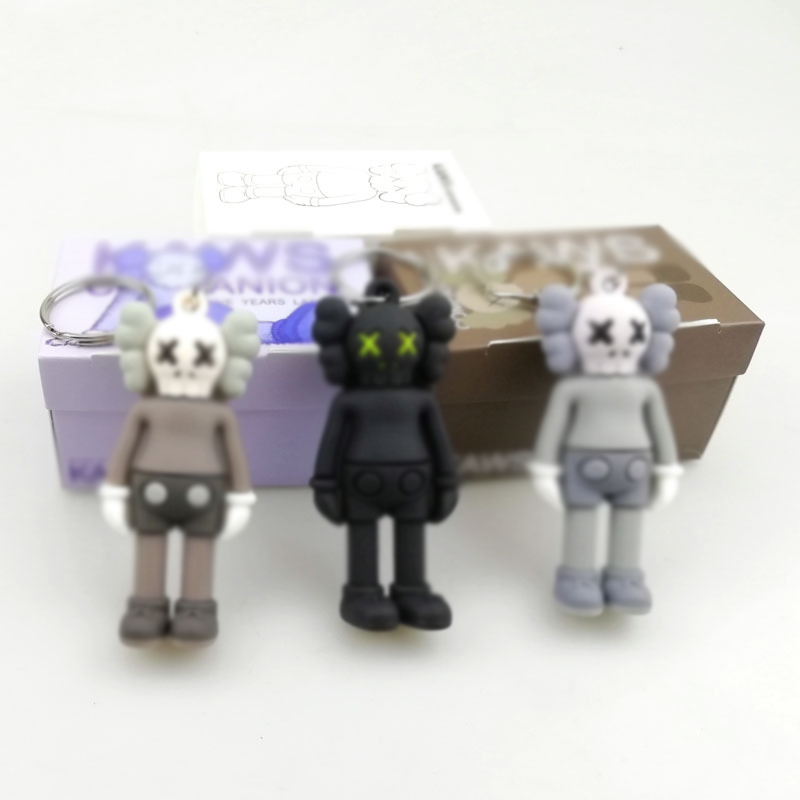 

Kaws Doll Designer Home Keyring Keychain Fashion Sesame Street Key Chain Accessories PVC Action Figures Toys Bag Charms Car Keys Rings Holder