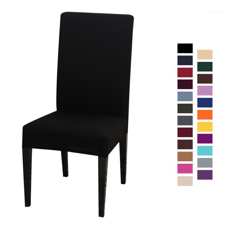 

Chair Covers 1/2/4/6pcs Anti-dirty Spandex Elastic Cover Solid Color Conjoined Minimalist El Restaurant Home