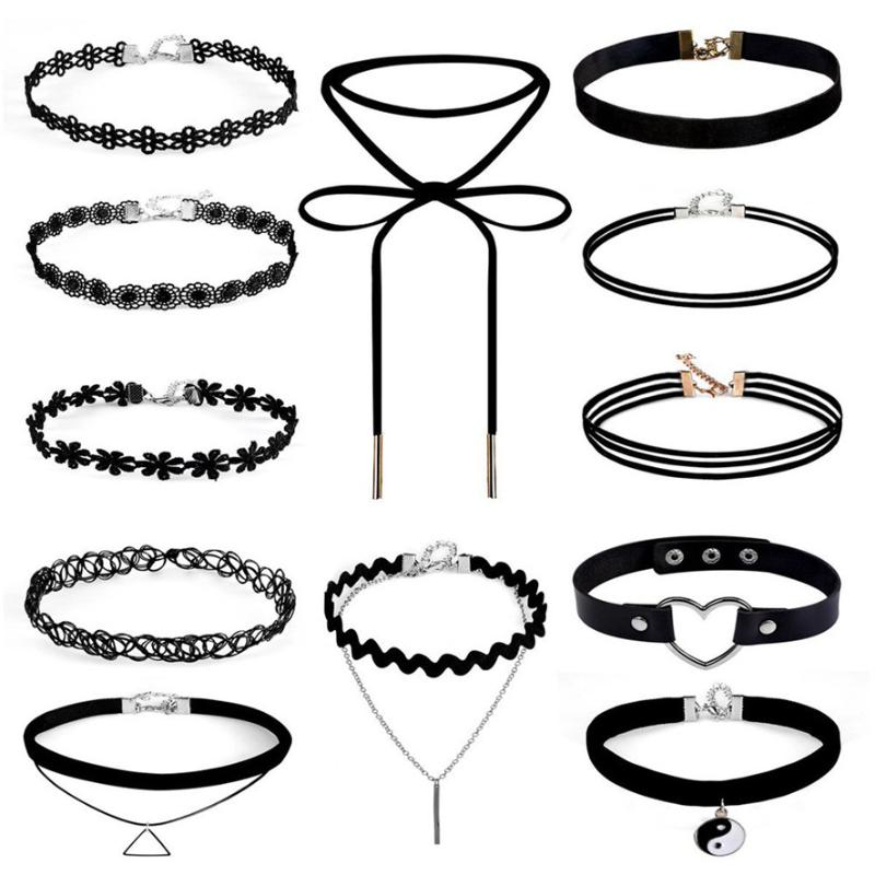 

Choker Necklaces Fashion 12 Pieces Necklace Set 662510 Chokers