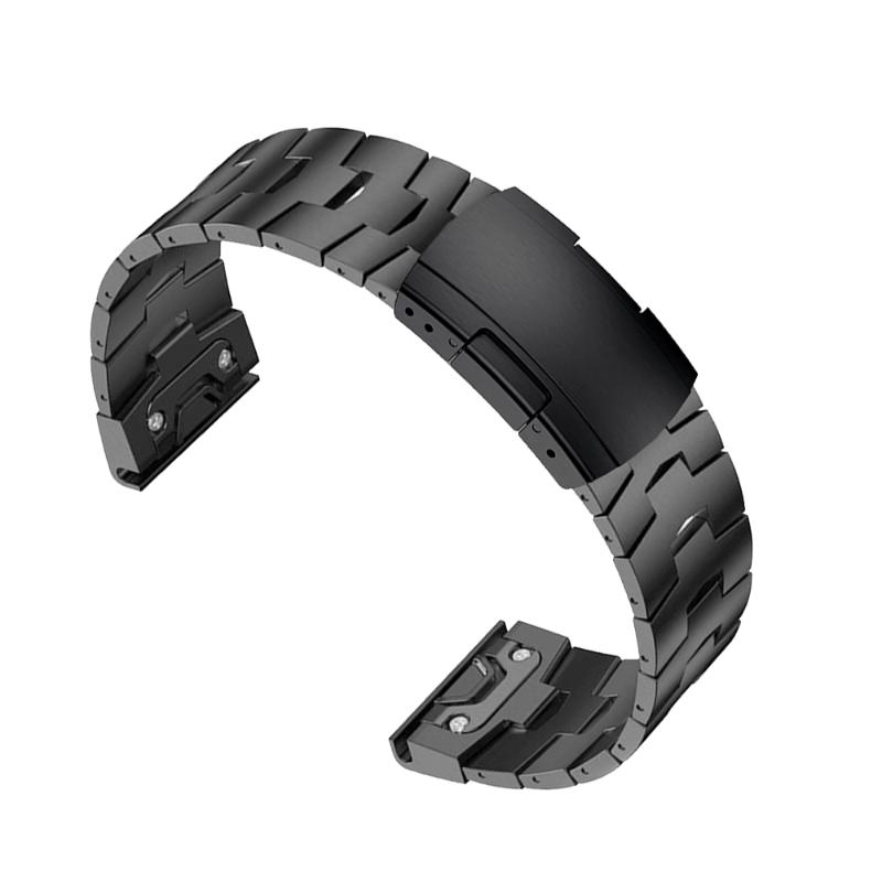 

Watch Bands QuickFit 22mm For Garmin Forerunner 945 LTE 935 Titanium Alloy +Metal Stainless Steel Clasp Strap Bracelet Watchband
