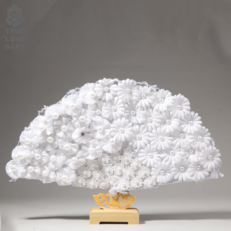 

Party Decoration Bridal Shower White Ladies Folded Turkey Feather Hand Fan Wholesale Handmade Fans For Dance Wedding Decor Customized