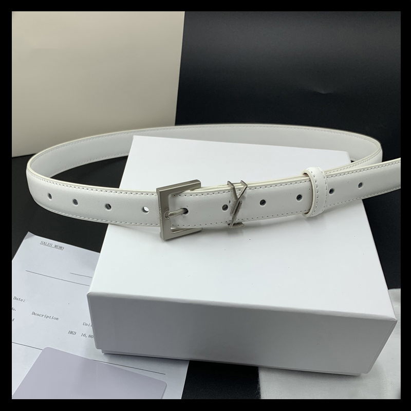 

Lady Fashion Belt Women Belts Womens Narrow Width Waistband 2.5CM Mens Luxury Designer Belt Genuine Leather Cintura Ceinture YS Letter