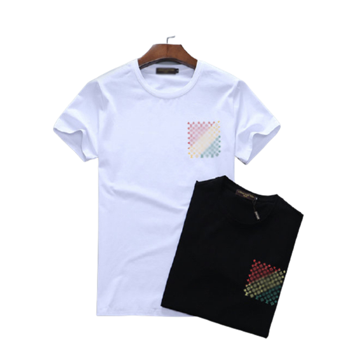 

21ss Christian Fashion men casual Tshirts Mens Designer Shirt Man Paris France Street Shorts Sleeve Clothing T shirts Asian Size #02, White