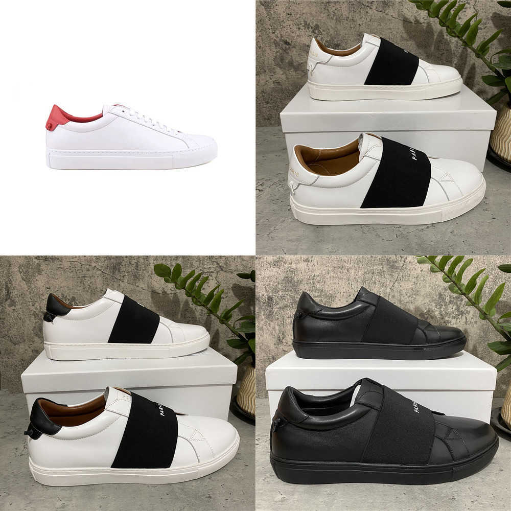 

Top Quality Mens Womens Casual Shoes Fashion White Leather Pelle Appartamento Dress Party Dimensione EUR 35-46, Black