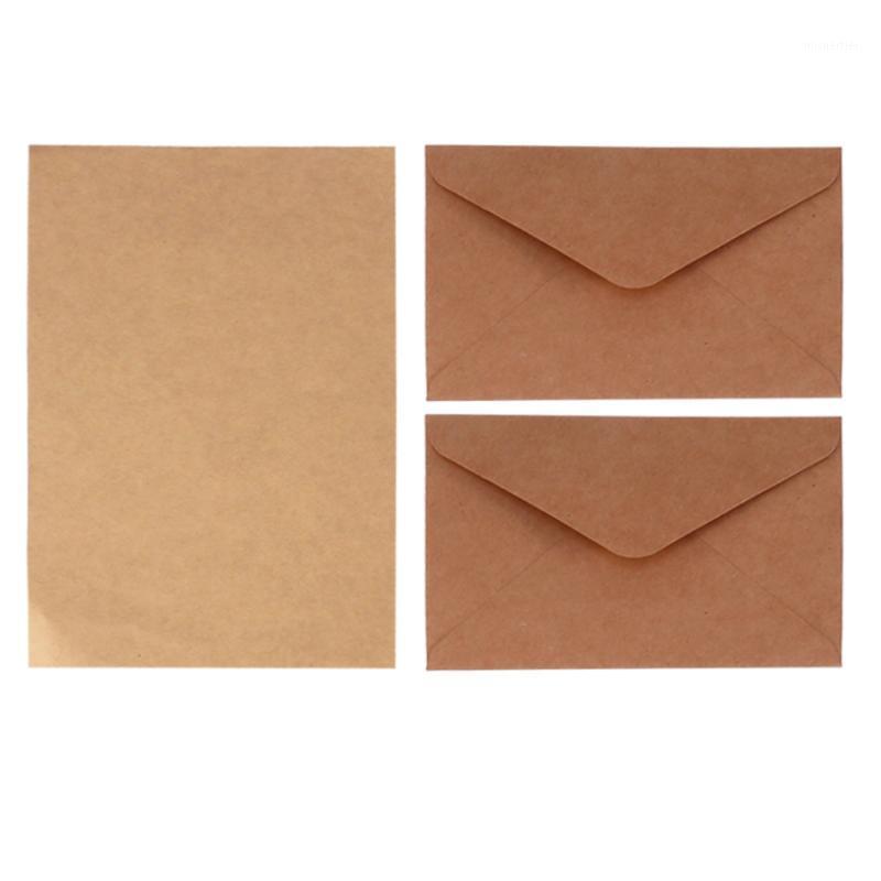 

Gift Wrap 1 Set Envelope Classic Fashion Vintage Simple Retro Kraft Paper Envelopes For Greeting Cards Business Card