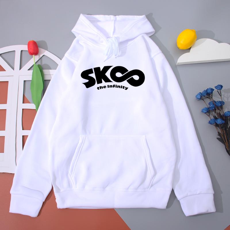 

Women' Hoodies & Sweatshirts SK8 Die Unendlichkeit Brief Gedruckt Mit Kapuze Sweatshirt Frauen Herbst Fleece Tops Japan Anime Harajuku Weib, White