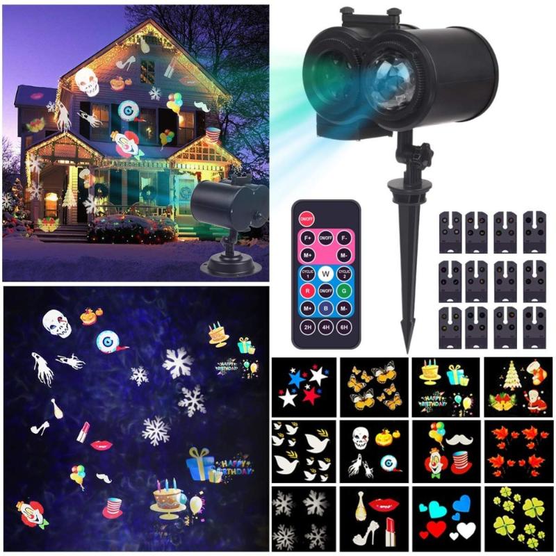 

Lawn Lamps Waterproof Led Wave&LED Lens Landscape Lighting Christmas Projectors Lamp Decorative Laser Lights