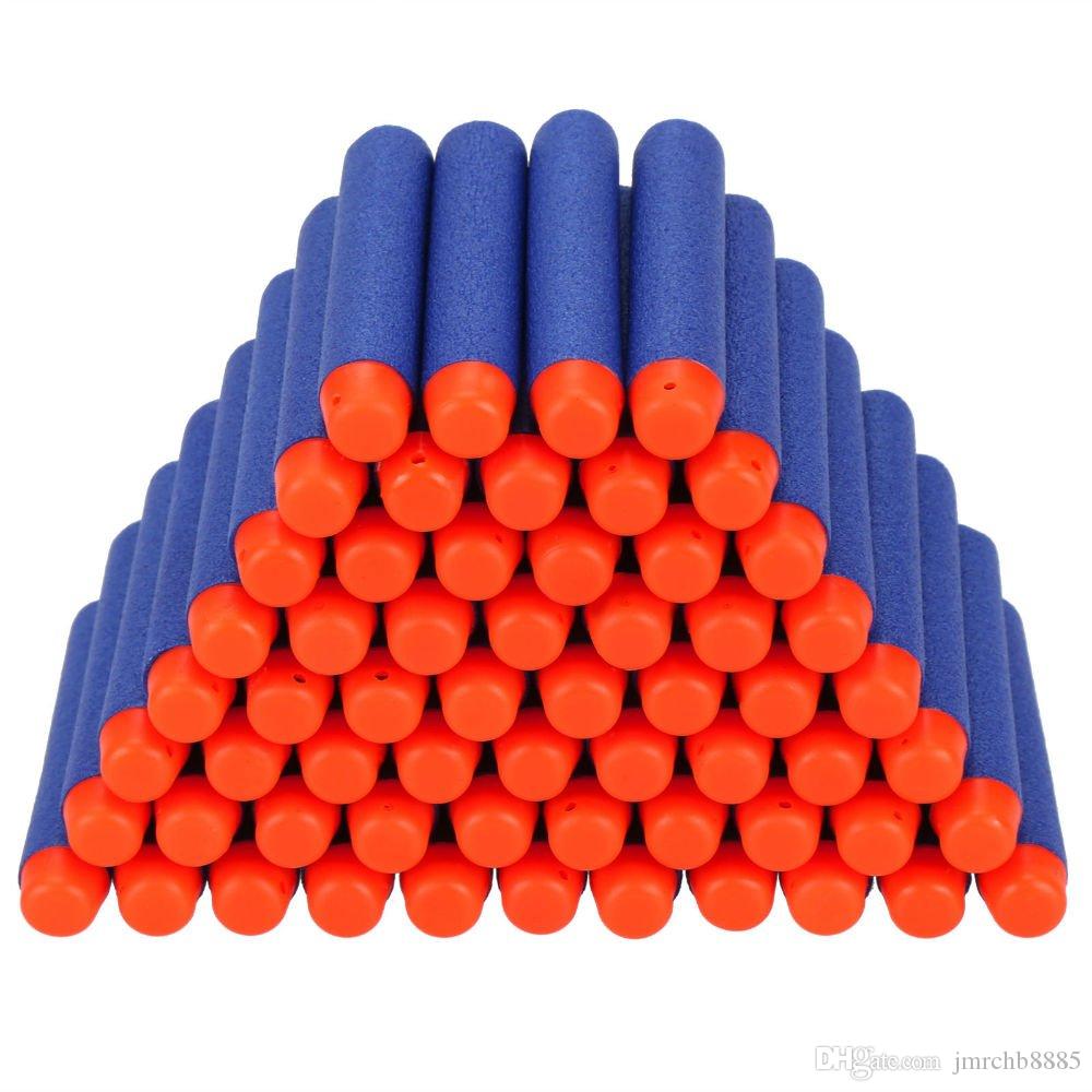

Hot 7.2cm For NERF N-Strike Elite Series Refill Blue Soft Foam Bullet Darts Gun Toy Bullet 100pcs
