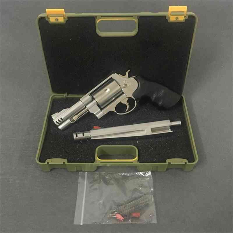 All metal detachable 1:2.05 Smith Wesson M500 toy model gun can not launch military toys-image-729237062