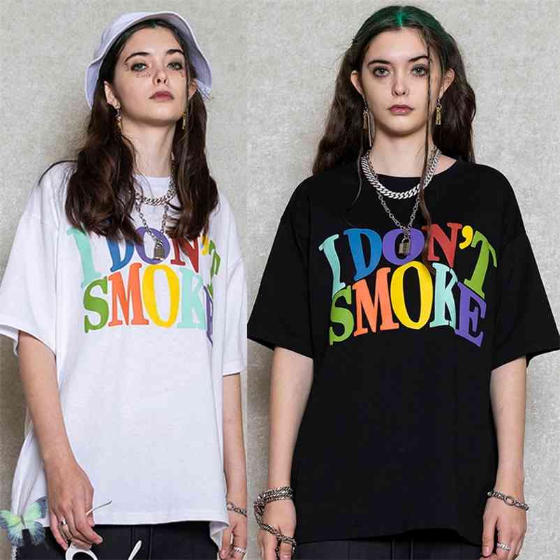 

No Smoking T-shirt Men Women Tops I Don't Smoke T Shirt 210420, 4268