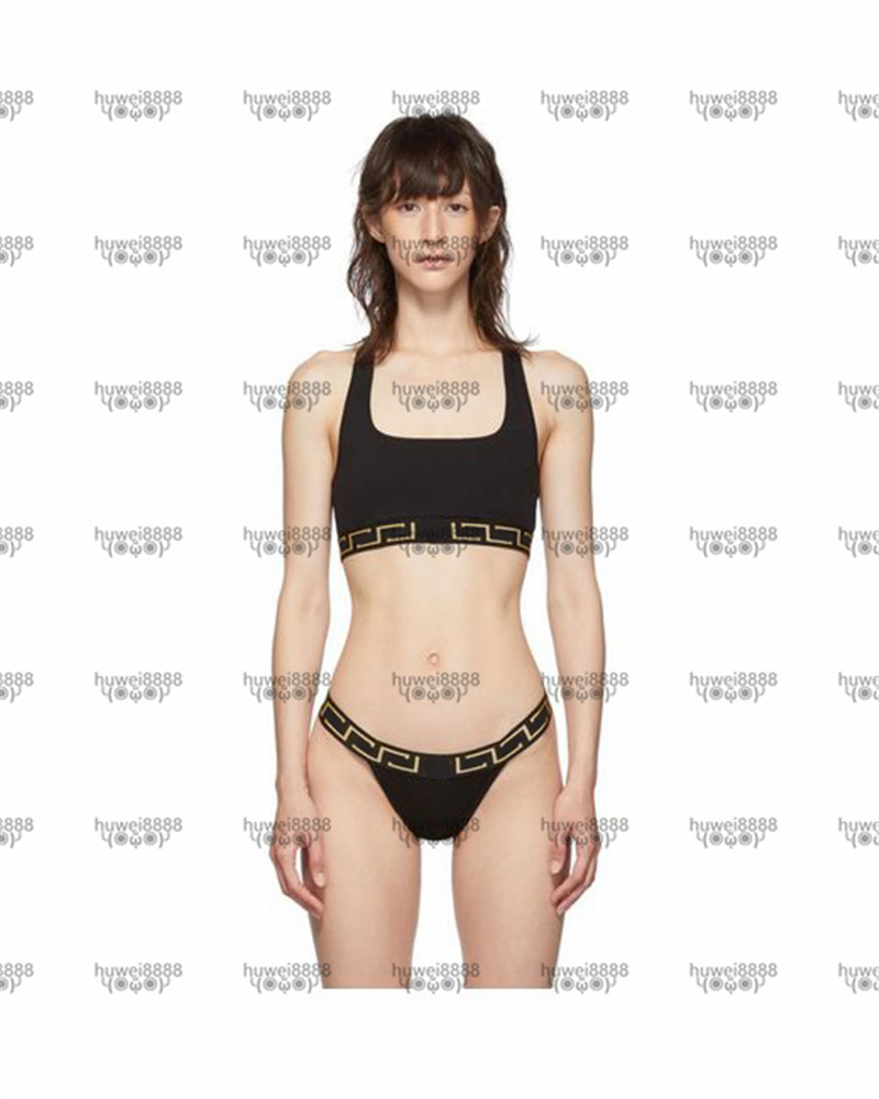 

Black Quick Dry Bikinis Hipster Padded Women' Push Up Swimwears Outdoor Beach Vacation Swimming Bandage Swimsuits Four Seasons Universal