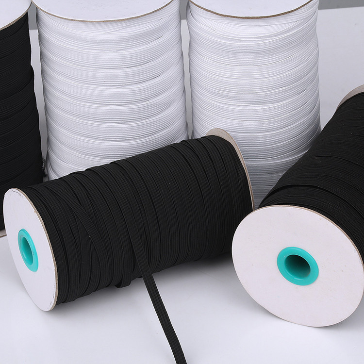 

5mm/ 3mm /6mm Elastic Rope of Mask Ear Belt Band Polyester Running Flat T2i5890