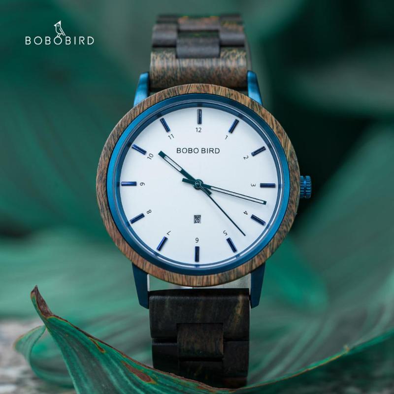 

Wristwatches BOBO BIRD Wooden Watch Natural Wood Handmade Fashion For Men Women Relogio Masculino Erkek Kol Saati In Gift Box, Gt022-1