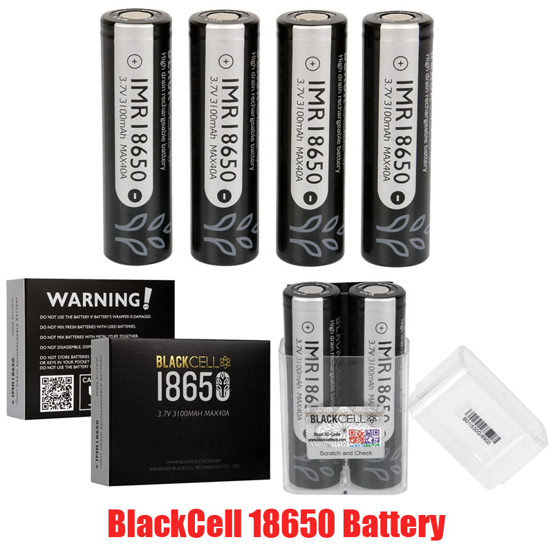 

100% Original BlackCell IMR18650 Battery Type Black Red Blue Yellow Skin IMR 18650 Lithium Battery 3500mAh 20A 35A 3100mAh 40A Li-ion for Vape Box Mod